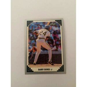 1991 Leaf #261 Barry Bonds Pittsburgh Pirates Baseball Card (028)